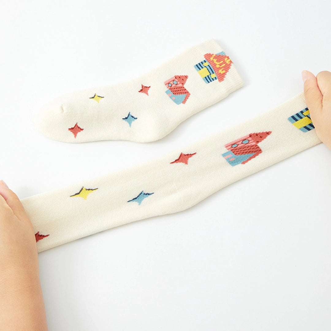 Kid‘s Fairytale Forest Thickened Terry Socks 5-Pack