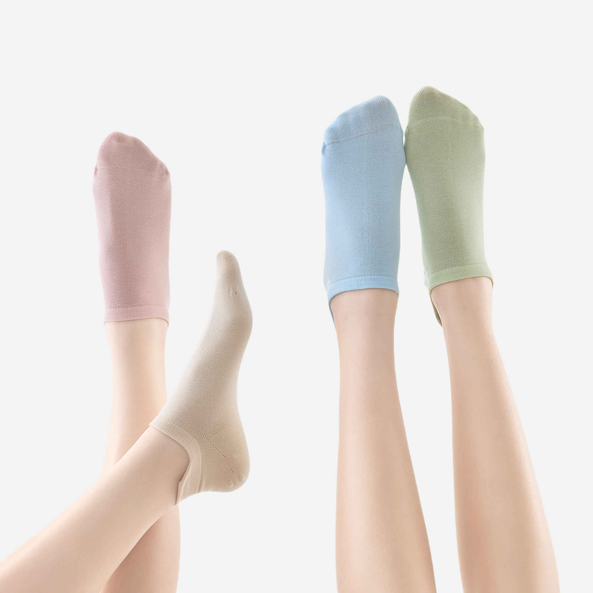 Women's Air-Cushion No-Show Socks-4 Pack