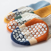 Baby’s Retro Colorblock Wide Stripe Floor Socks 3-Pack