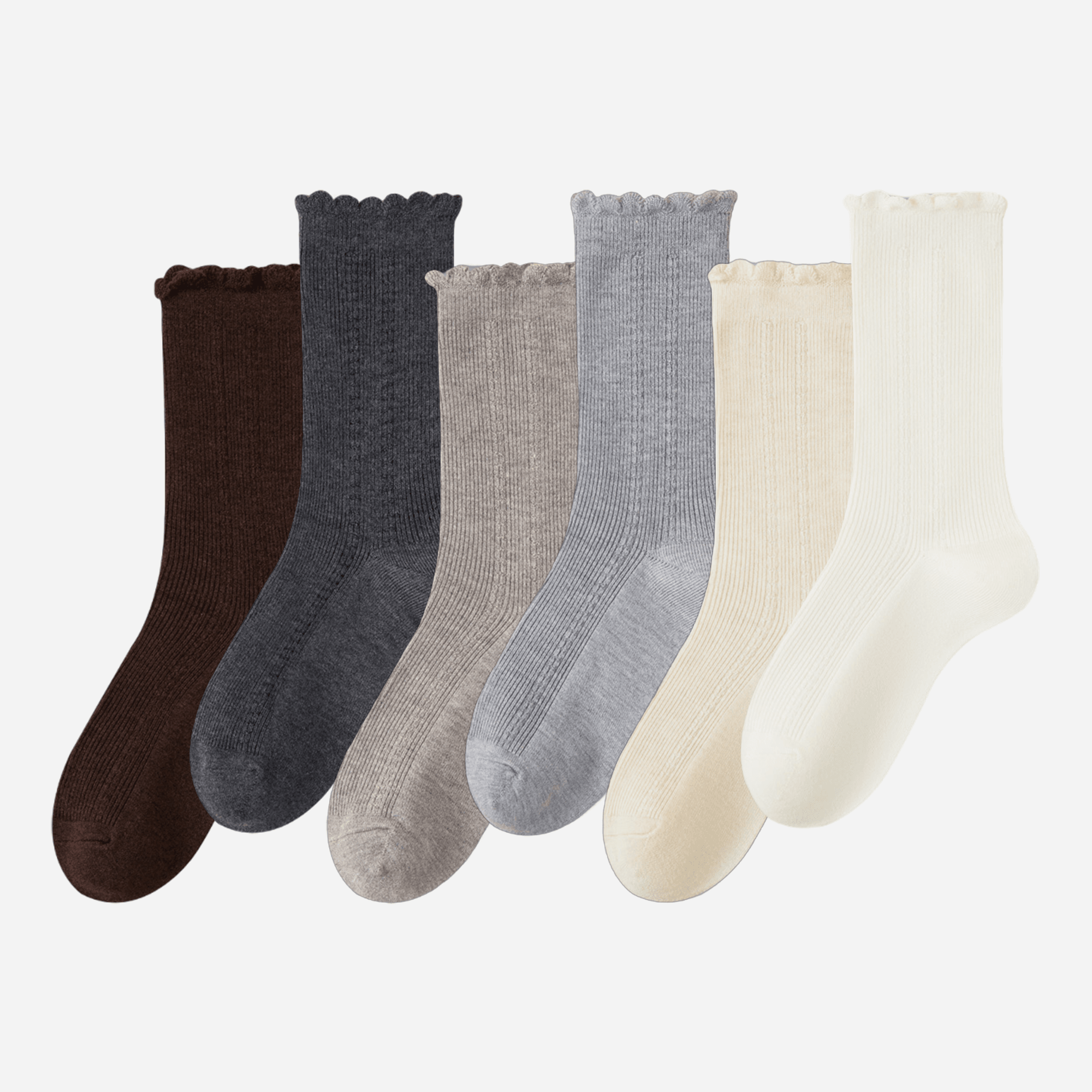 Women's Dainty Wool & Silk Knit Socks - Single Pair