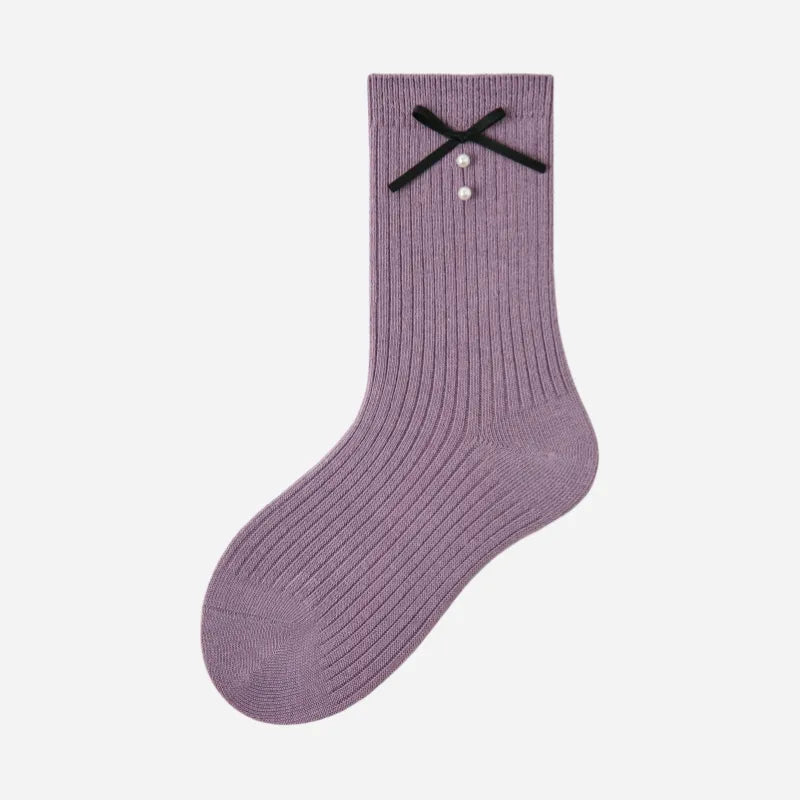 Kid's Girls' Sweet Bunny Ruffle Socks - 3 Pairs