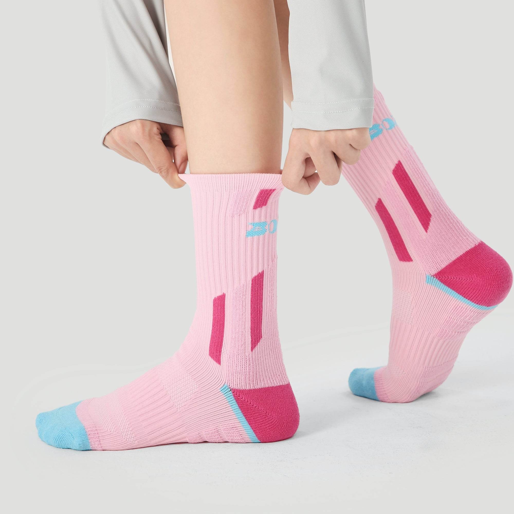 Women's Performance Cushioned Crew Socks - Pink