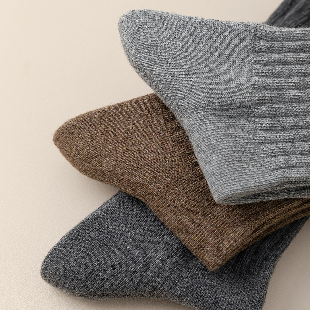 Men's 92% Premium Cotton Terry Cushion Sport Socks - product photo showing cushioned comfort