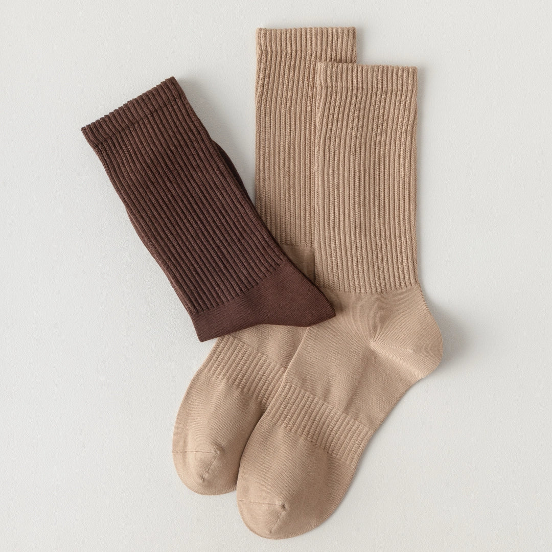 Men's 92% Cotton Ribbed Tall Crew Socks