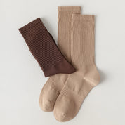 Men's 92% Cotton Ribbed Tall Crew Socks