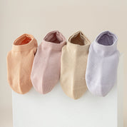 Kids & Petite Women's 95% Cotton Seamless No-Show Socks - sock set showing soft cotton comfort