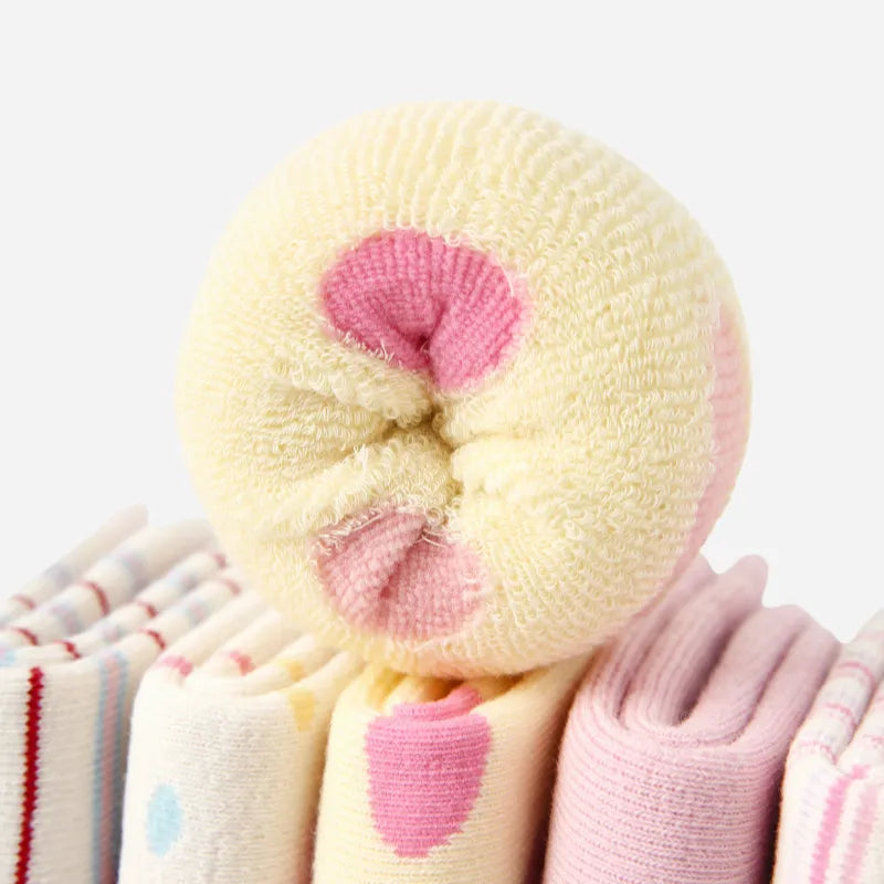 Kid's Kawaii Animals Crew Socks - 5 Pairs