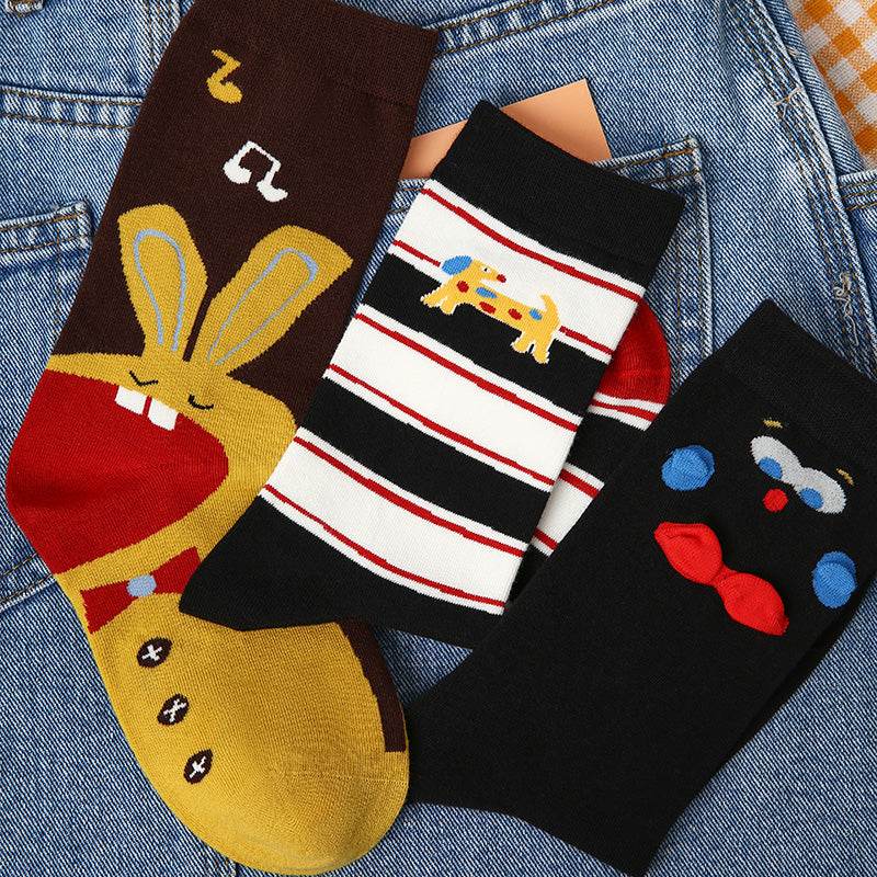 Women's Playful Character Crew Socks - 3 pairs