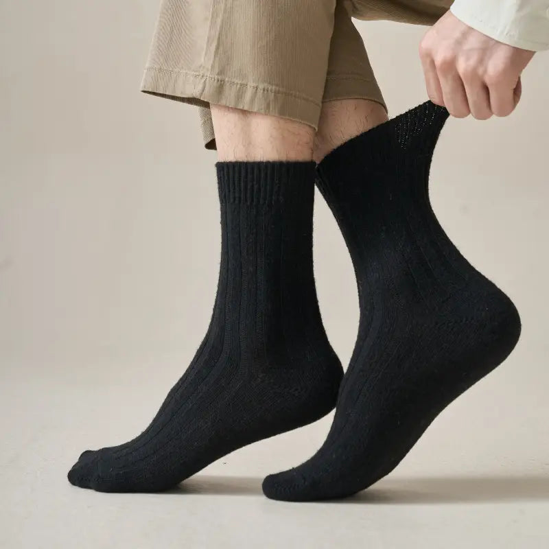 Men's Classic Chunky Rib Wool Socks