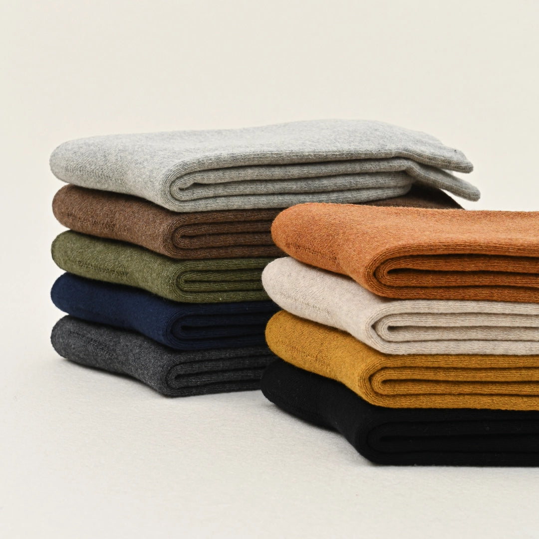 Men's 92% Cotton Terry Thermal Crew Socks