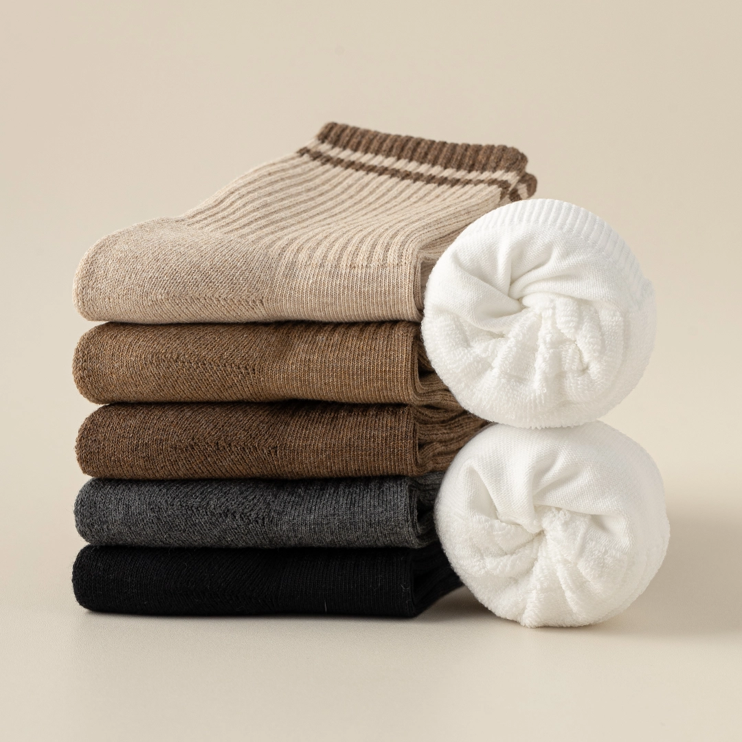 Men's 92% Cotton Cushioned Athletic Socks