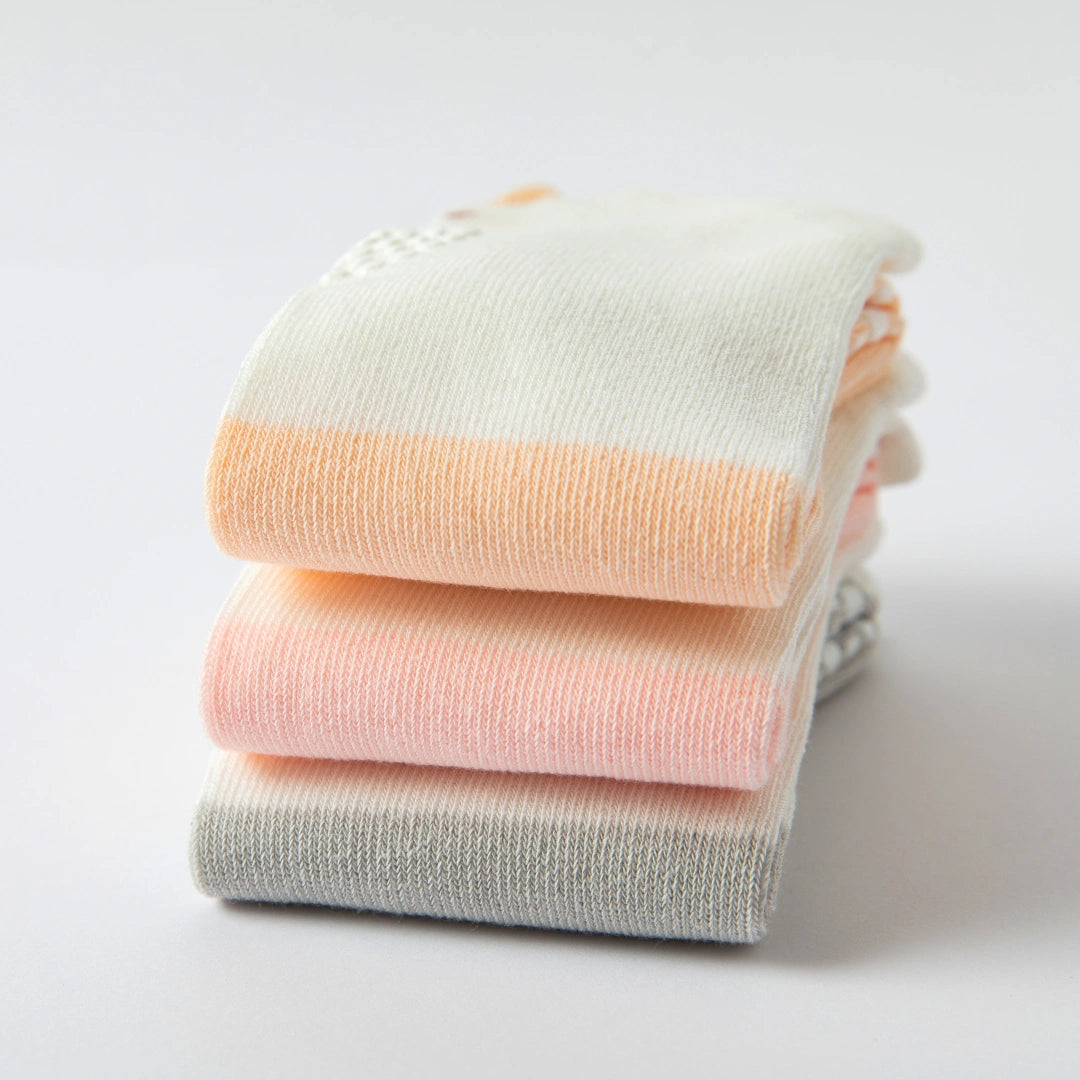 Baby’s Crawl Master' Knee-Pad & Dual Grip Socks 3-Pack