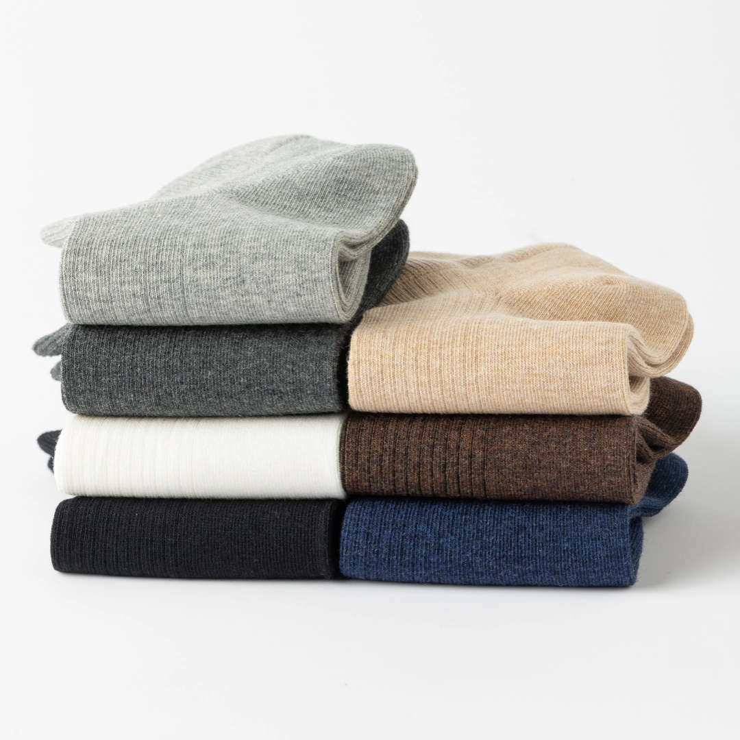 Men's Moisture-Wicking Drop-Needle Ribbed Ankle Socks