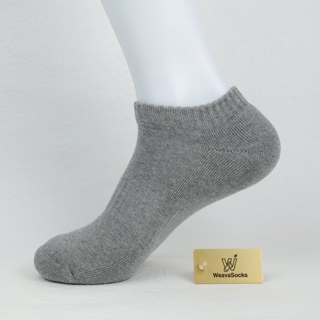 Men's 92% Cotton Terry Cushion Low Cut Socks - product photo showing cushioned comfort
