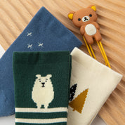Baby’s Cozy Winter Terry Crew Socks Bear & Forest 3-Pack