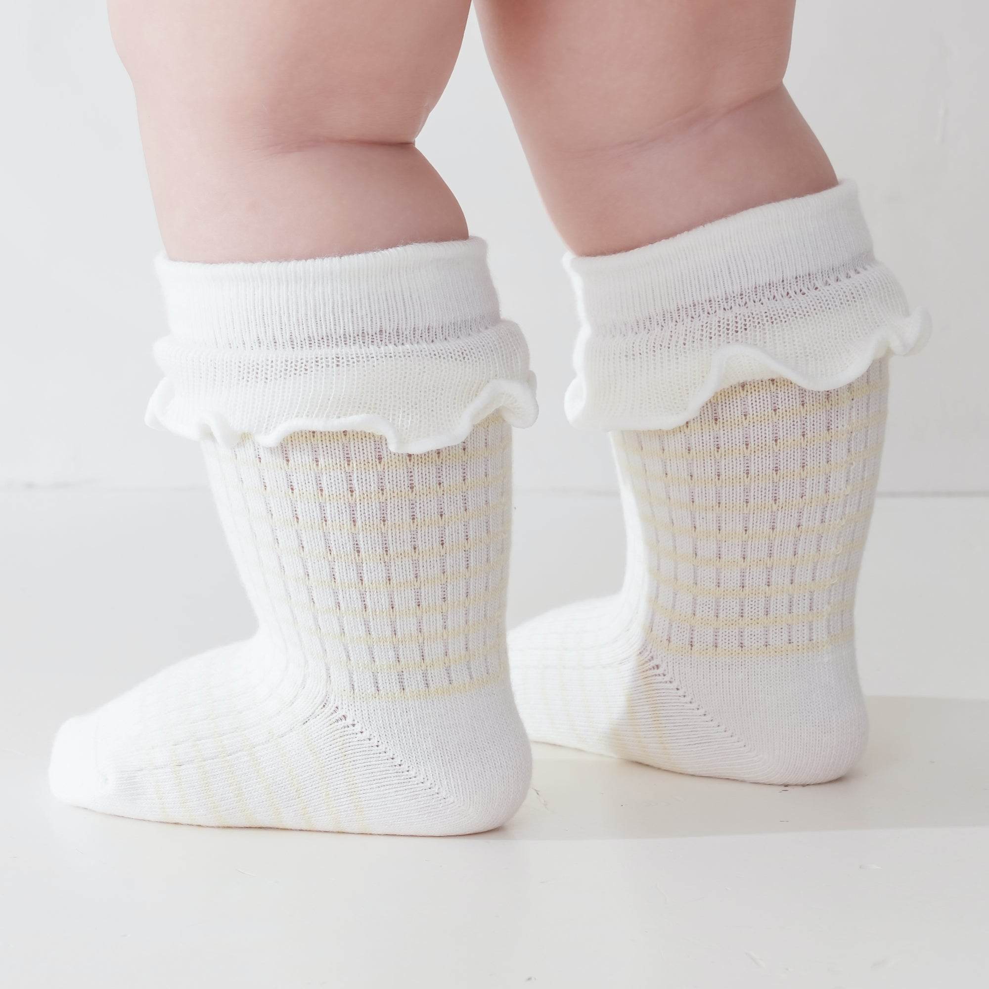 Babies' Ruffled Crew Socks-4 Pack - Weavasocks