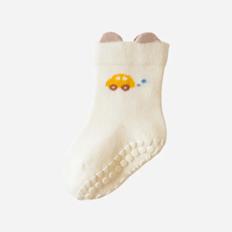 Babies Lucky Pals Grip Socks-3 Pairs