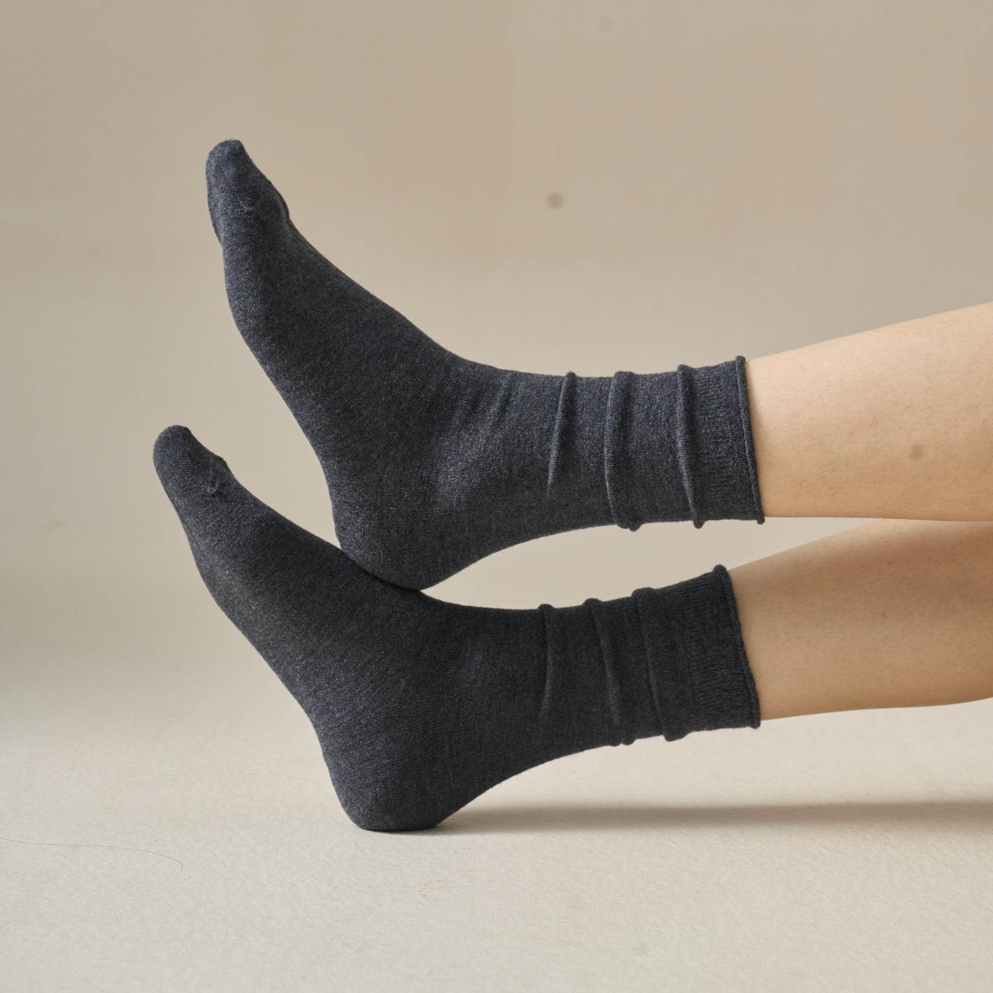 Women's Luxe Wool & Silk Slouch Socks - Single Pair