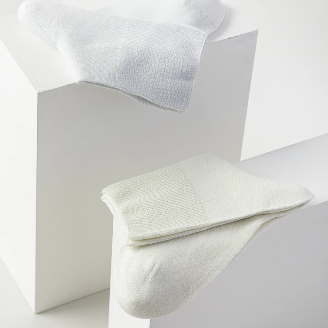 Women's 99% Cotton Ultra-Thin Non-Binding Summer Socks - product photo showing soft cotton comfort