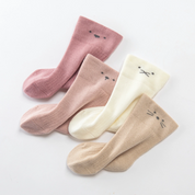 Baby’s Minimalist Line Art Ribbed Socks 4-Pack