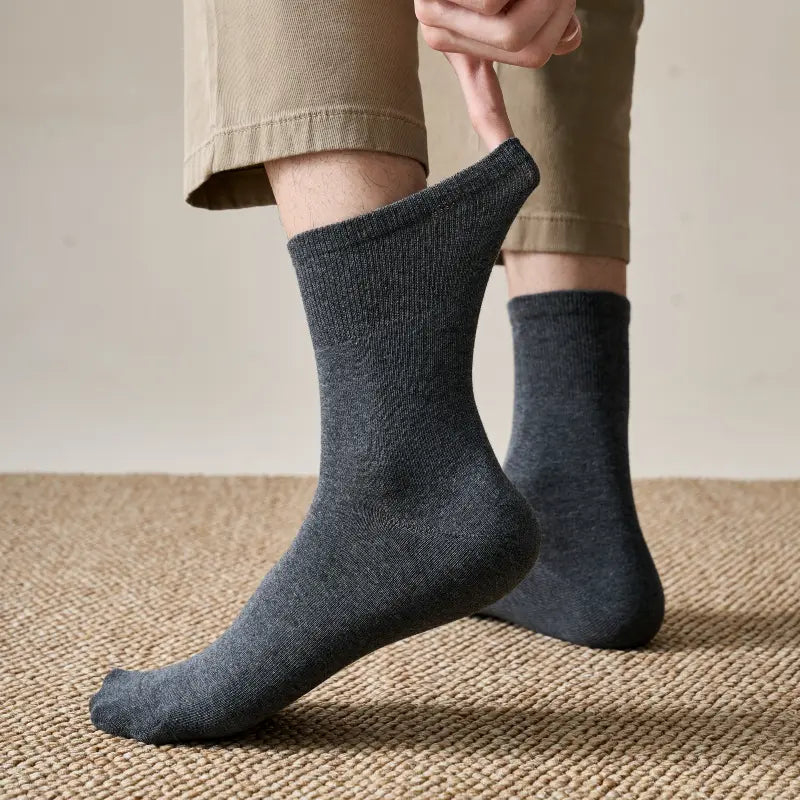 Men's Everyday Smooth-Knit Cotton Socks