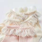 Baby’s Vintage Eyelet Lace Ruffle Cotton 3-Pack