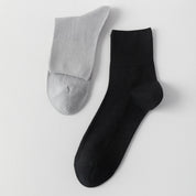Men's 99% Supima® Cotton Silk-Touch Quarter Socks - product photo showing soft cotton comfort