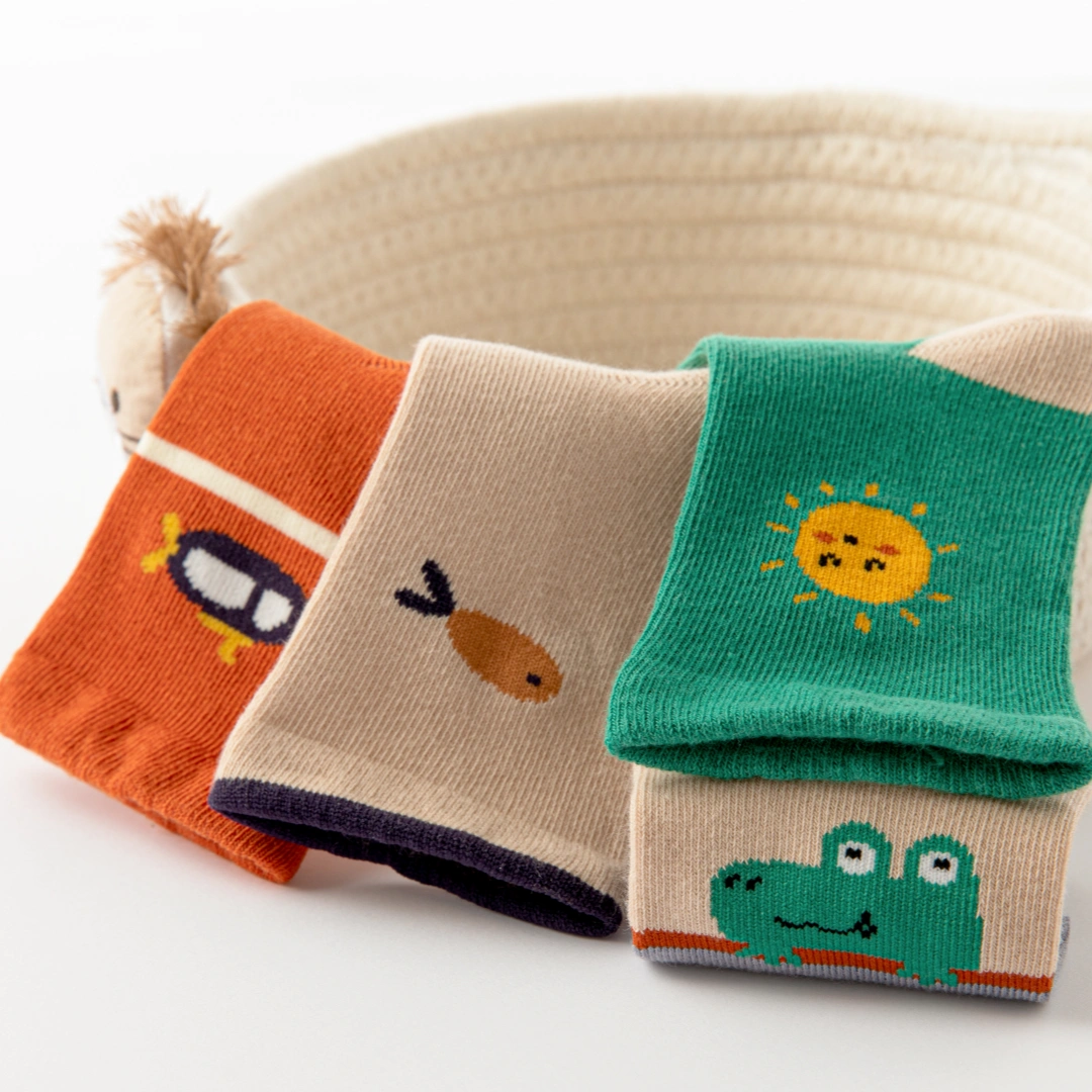 Baby’s Little Explorer & Crocodile Socks 4-Pack