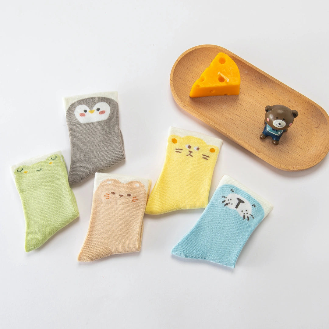 Baby’s Ultra-Soft Baby Cotton Animal Socks