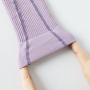 Professional Non-Slip Five-Toe Yoga Knee-High Socks - detail photo showing secure grip comfort