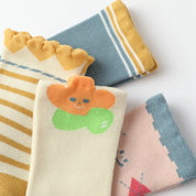 Baby’s Happy Flower & Ruffle Cotton Crew Socks 4-Pack
