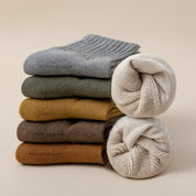 Men's Heather Terry Cushion 92% Cotton Quarter Socks - product photo showing cushioned comfort