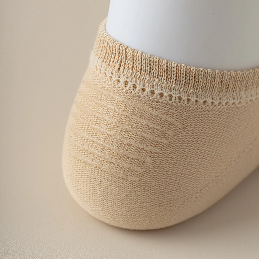 Kids & Petite Women's 95% Cotton Seamless No-Show Socks - sock set showing soft cotton comfort