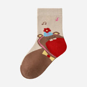 Kid's Sweet Woodland Animal Socks - 5 Pairs