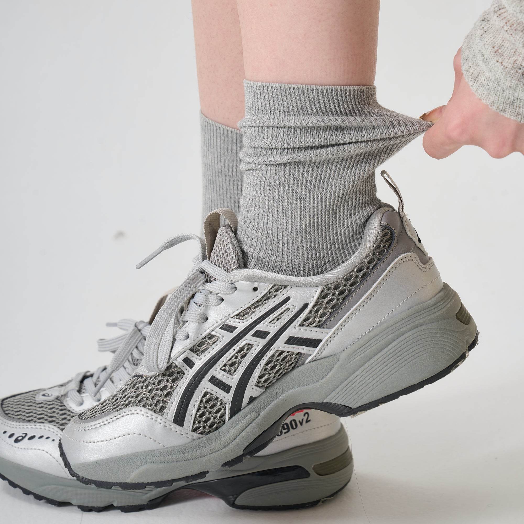 Women's Perfect Scrunch Ribbed Crew Socks - Single Pair