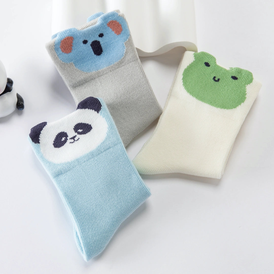 Baby’s Forest Friends' Colorblock Animal Cuff 3-Pack