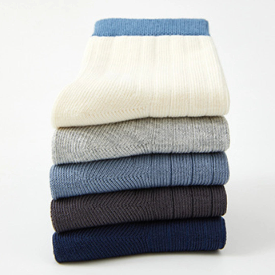 Kid‘s Premium 97% Cotton Ribbed Socks 5-Pack