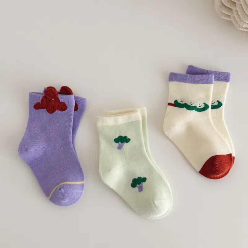 Babies Octopus'S Garden Socks-3 Pairs
