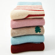 Kids' Winter Wool Blend Thermal Crew Socks 5-Pack