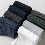 Men's 98% Cotton Classic Ribbed Crew Socks