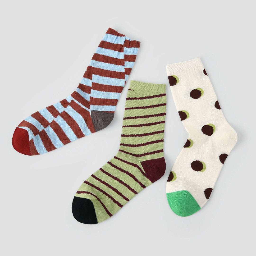 Women's Dopamine Color-Block Crew Socks (3-Pack) - sock set showing secure grip comfort