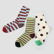 Women's Dopamine Color-Block Crew Socks (3-Pack) - sock set showing secure grip comfort