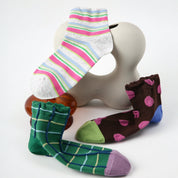 Chromatic Vision 3D Textured Ankle Socks 3-Pack