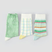 Women's Retro Modern Lurex Crew Socks (3-Pack) - sock set showing secure grip comfort