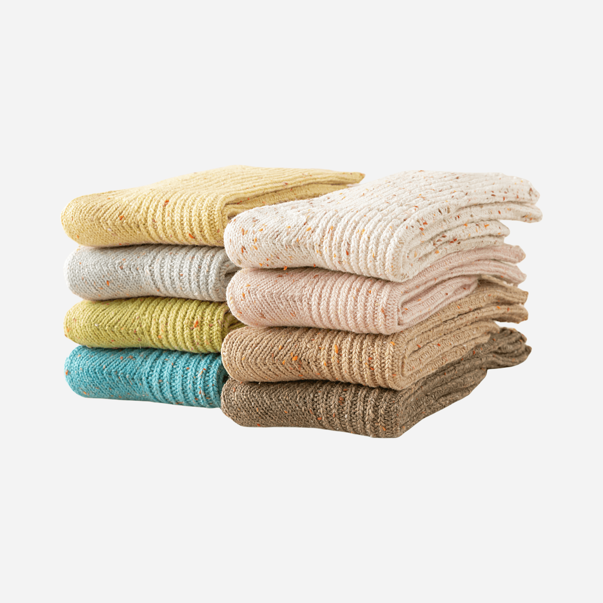 Women's Cozy Flecked Ribbed Socks - 4 Pairs