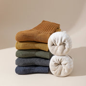 Men's 92% Premium Cotton Terry Cushion Sport Socks - product photo showing cushioned comfort