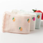Baby & Toddler Sweet Fruit Garden Lettuce Edge Knee-High 3-Pack - sock set showing secure grip comfort