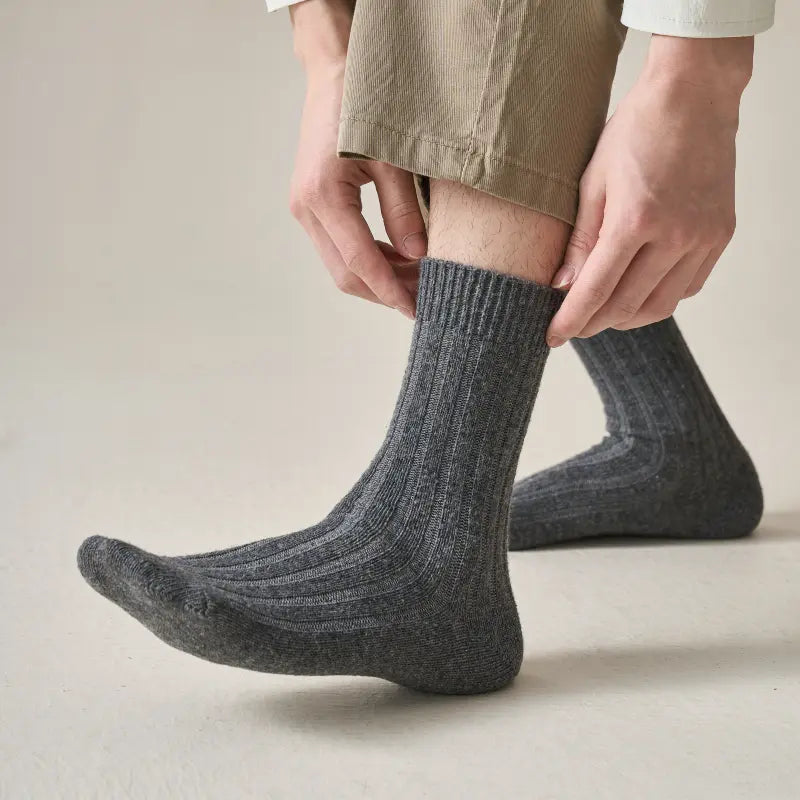 Men's Classic Chunky Rib Wool Socks