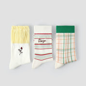 Women's Color-Block Mesh Crew Socks (3-Pack) - sock set showing breathable mesh comfort