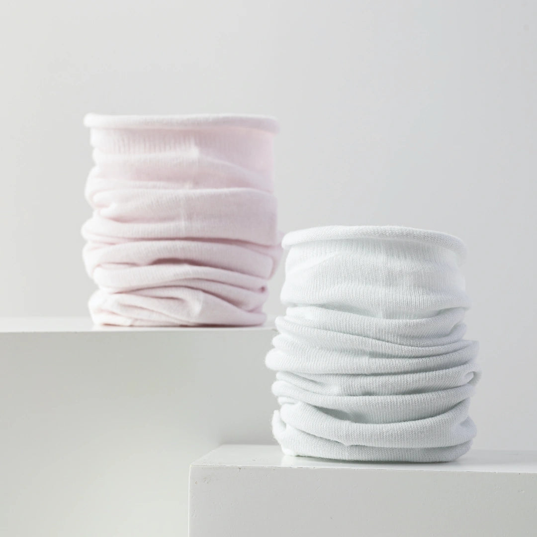 Women's 98% Cotton Ultra-Soft Roll-Top Crew Socks - product photo showing soft cotton-rich comfort